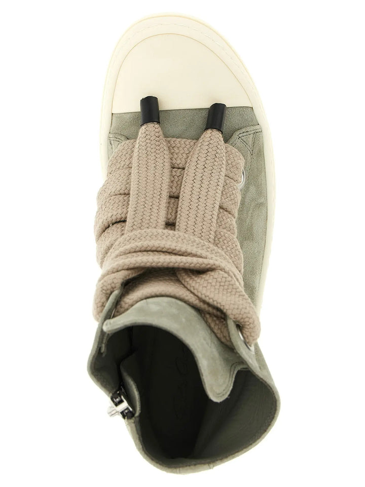 Rick Owens Sample Sale | Rick Owens Bicolor Calfskin High Top Sneakers - | Designer outlet