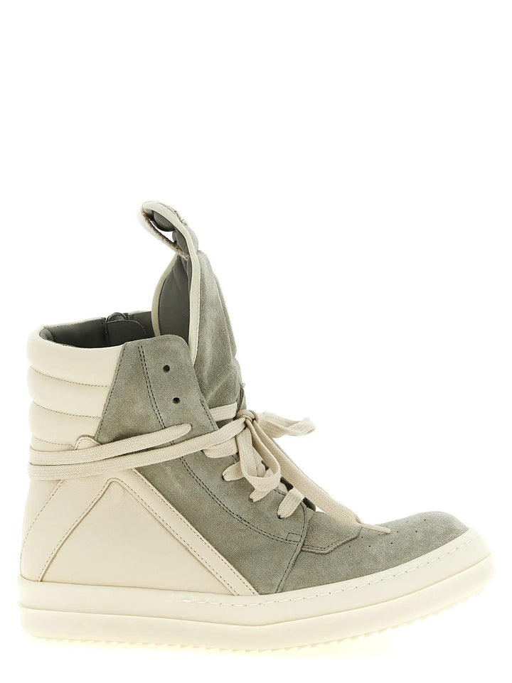Rick Owens Sample Sale | Rick Owens Bicolor Calfskin Athletic Sneakers - | Designer outlet