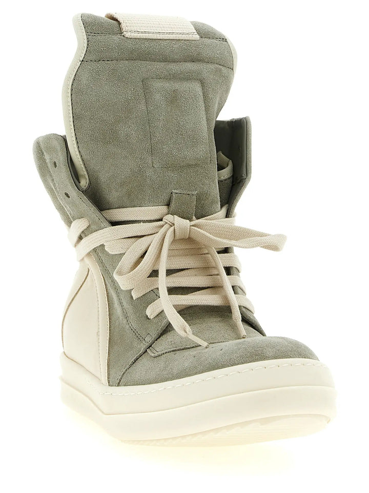 Rick Owens Sample Sale | Rick Owens Bicolor Calfskin Athletic Sneakers - | Designer outlet