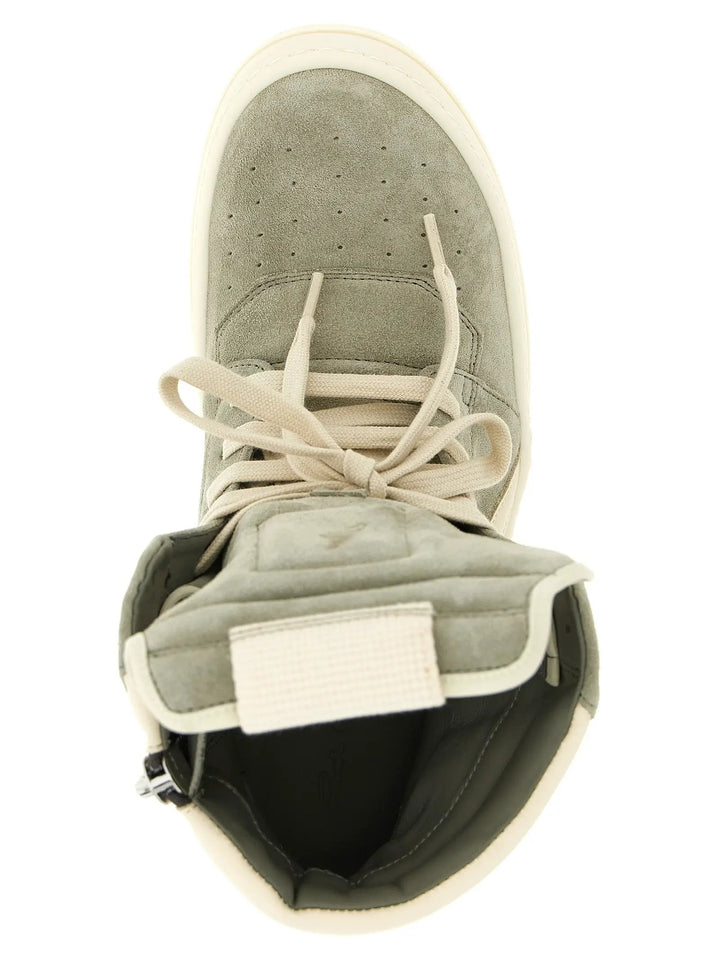 Rick Owens Sample Sale | Rick Owens Bicolor Calfskin Athletic Sneakers - | Designer outlet