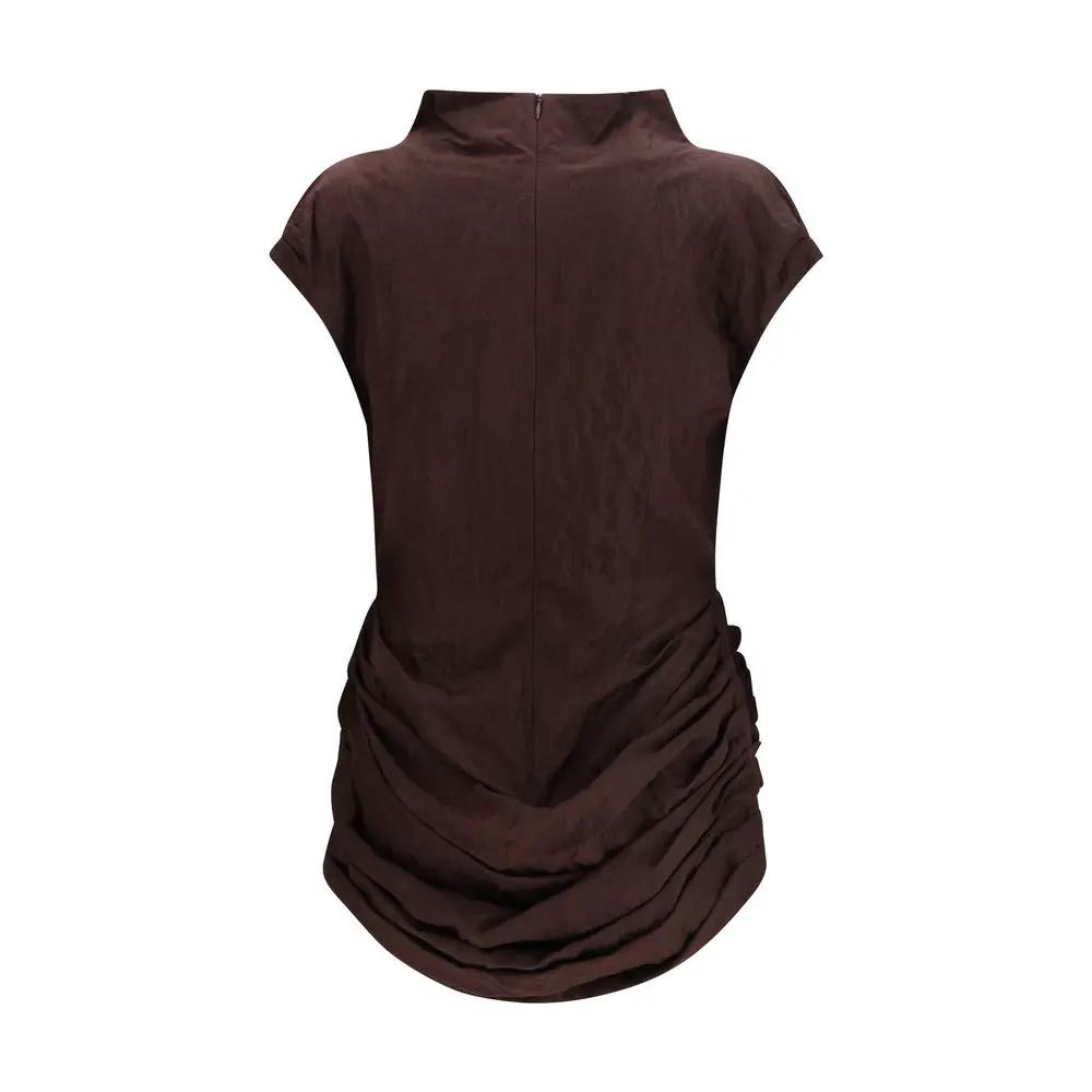 Magda Butrym Sample Sale | Magda Butrym Brown Cotton Casual Dress - | Designer outlet