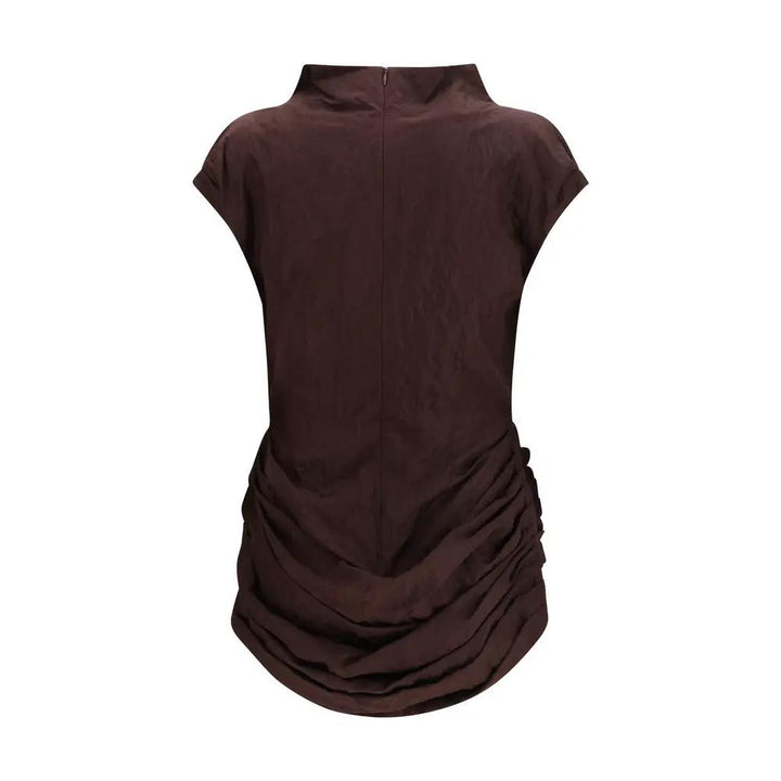 Magda Butrym Sample Sale | Magda Butrym Brown Cotton Casual Dress - | Designer outlet