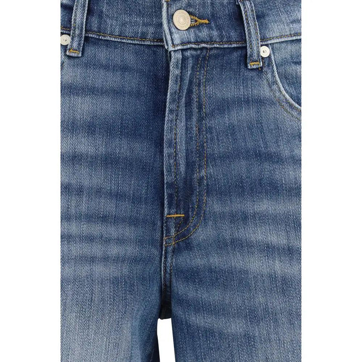 7FOR Sample Sale | 7FOR Blue Cotton Straight-Leg Jeans - | Designer outlet