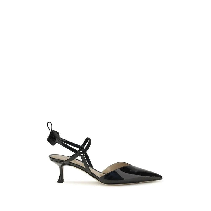 Fendi Sample Sale | Fendi Black Calf Leather Bos Taurus High Heel Pumps - | Designer outlet