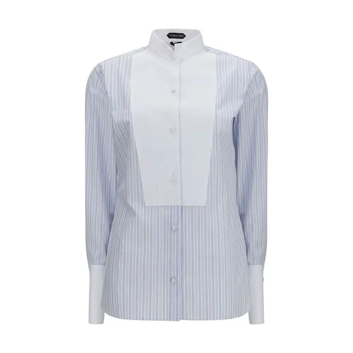Tom Ford Sample Sale | Tom Ford Blue Cotton Pattern Shirt - | Designer outlet