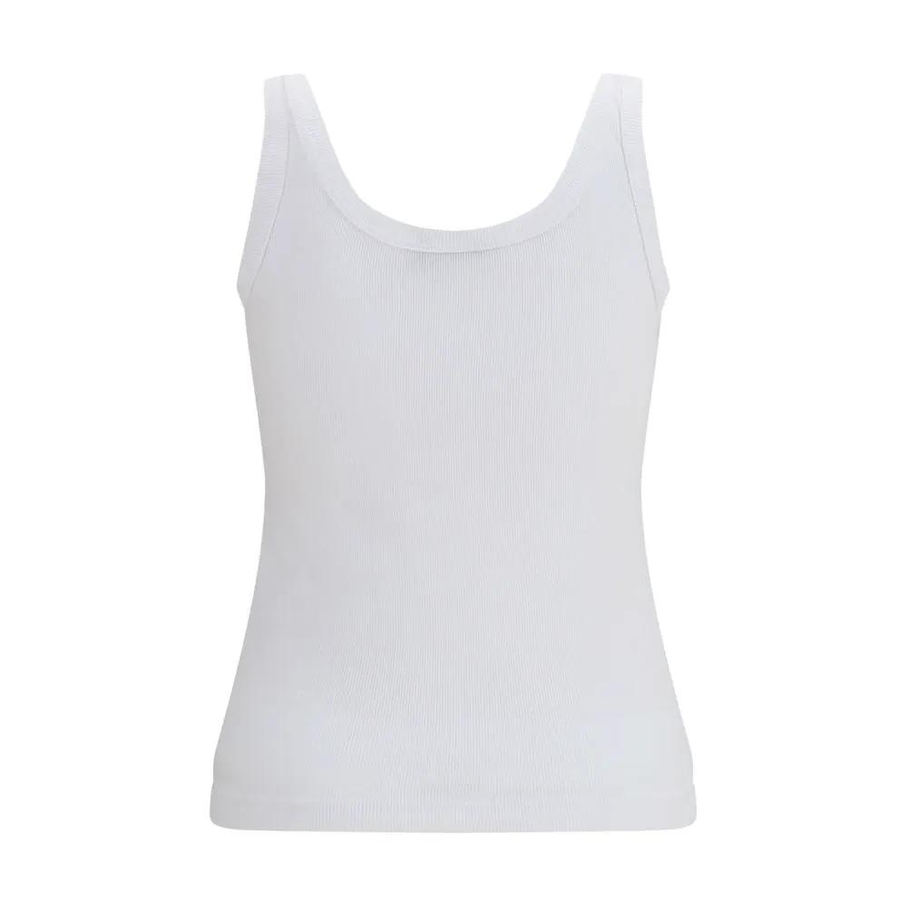 Dolce &amp; Gabbana Sample Sale | Dolce &amp; Gabbana White Cotton Tank Tops - | Designer outlet