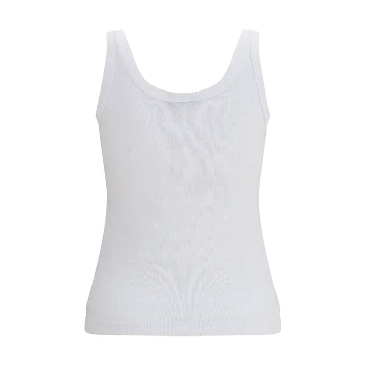 Dolce &amp; Gabbana Sample Sale | Dolce &amp; Gabbana White Cotton Tank Tops - | Designer outlet