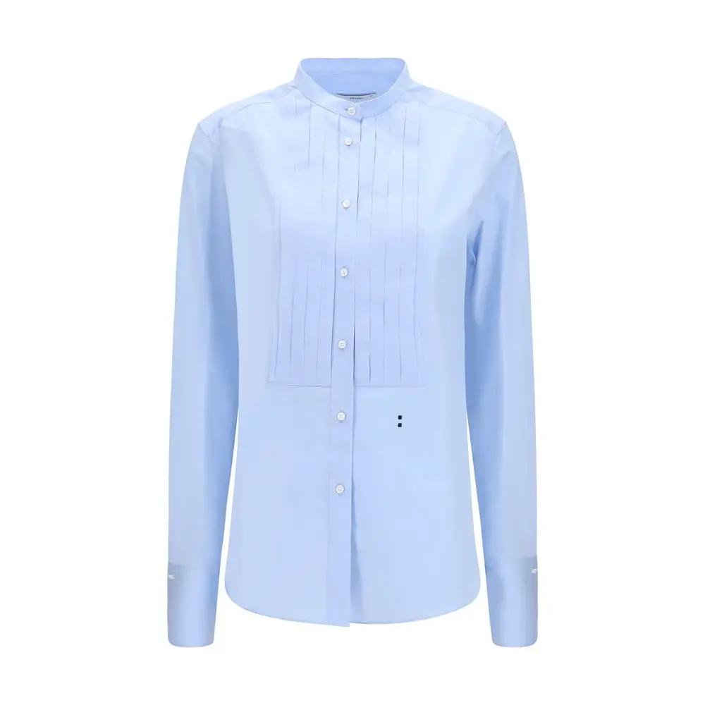 Fendi Sample Sale | Fendi Blue Cotton Dress Shirt - | Designer outlet