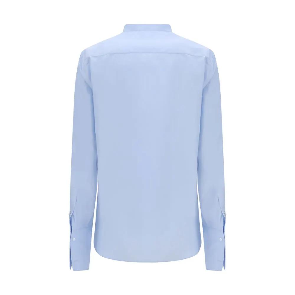 Fendi Sample Sale | Fendi Blue Cotton Dress Shirt - | Designer outlet