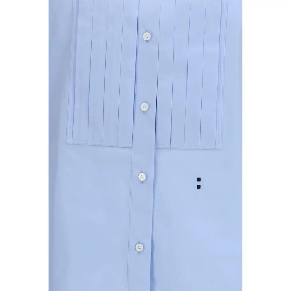 Fendi Sample Sale | Fendi Blue Cotton Dress Shirt - | Designer outlet