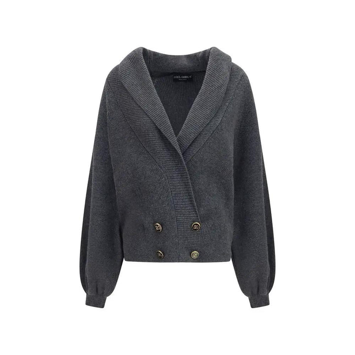 Dolce &amp; Gabbana Sample Sale | Dolce &amp; Gabbana Gray Wool Oves Aries Cardigan - | Designer outlet