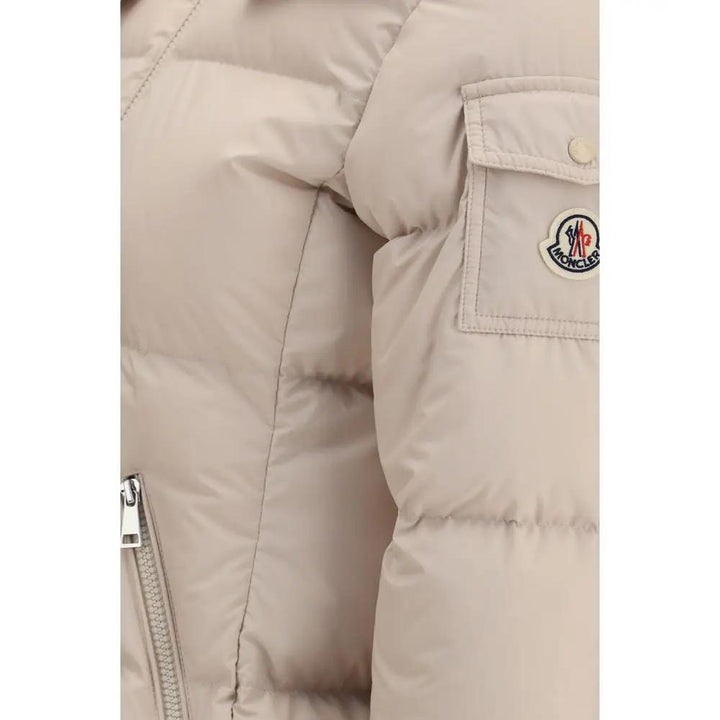 Moncler Sample Sale | Moncler Beige Goose Down Shell Jacket - | Designer outlet