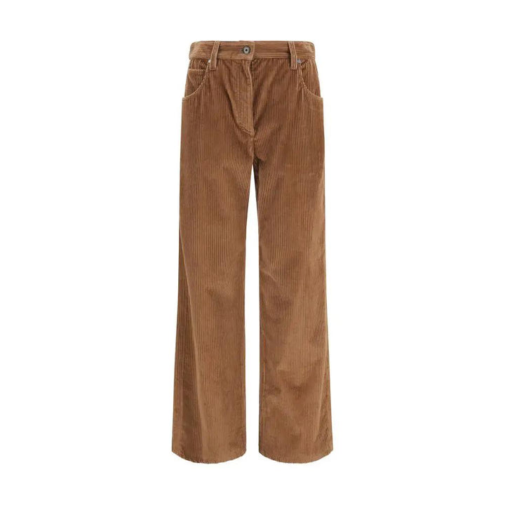 Brunello Cucinelli Sample Sale | Brunello Cucinelli Brown Cotton Casual Pants - | Designer outlet