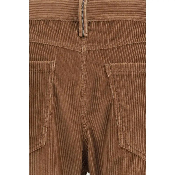 Brunello Cucinelli Sample Sale | Brunello Cucinelli Brown Cotton Casual Pants - | Designer outlet