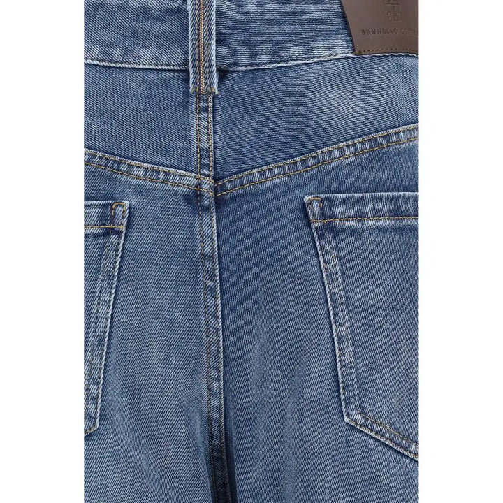 Brunello Cucinelli Sample Sale | Brunello Cucinelli Blue Cotton Relaxed Fit Jeans - | Designer outlet