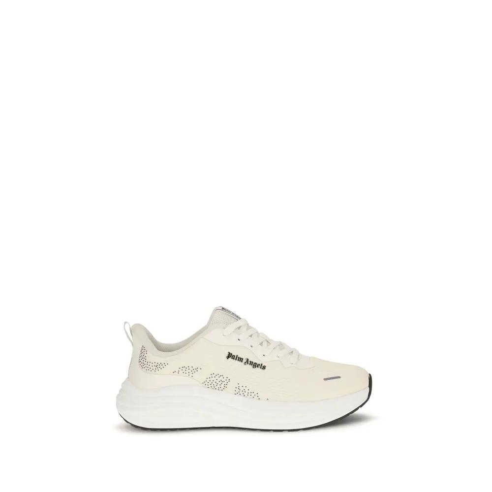 Palm Angels Sample Sale | Palm Angels Beige Fabric Low Top Sneakers - | Designer outlet