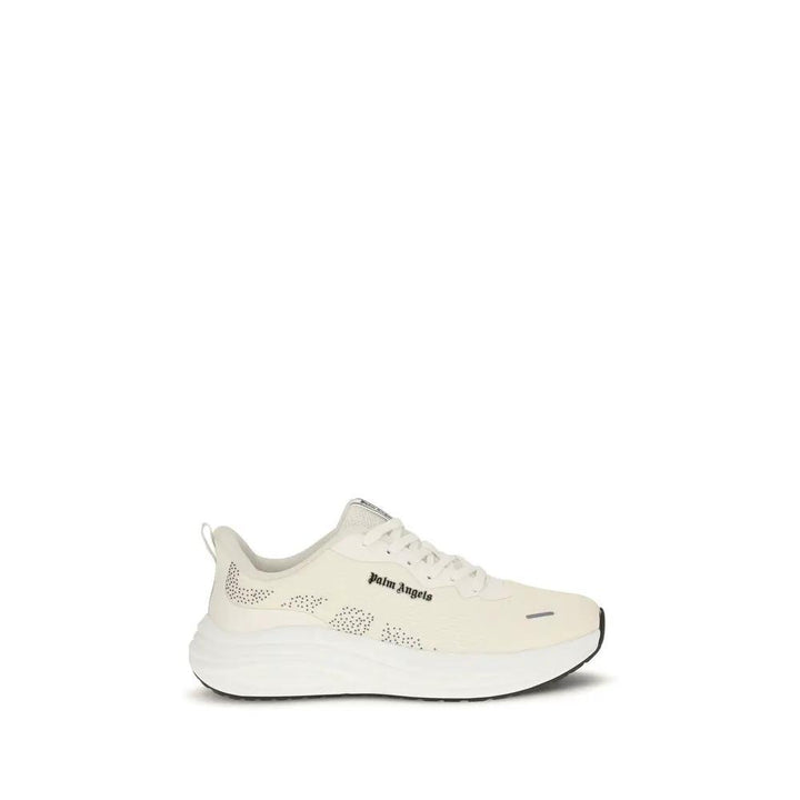 Palm Angels Sample Sale | Palm Angels Beige Fabric Low Top Sneakers - | Designer outlet