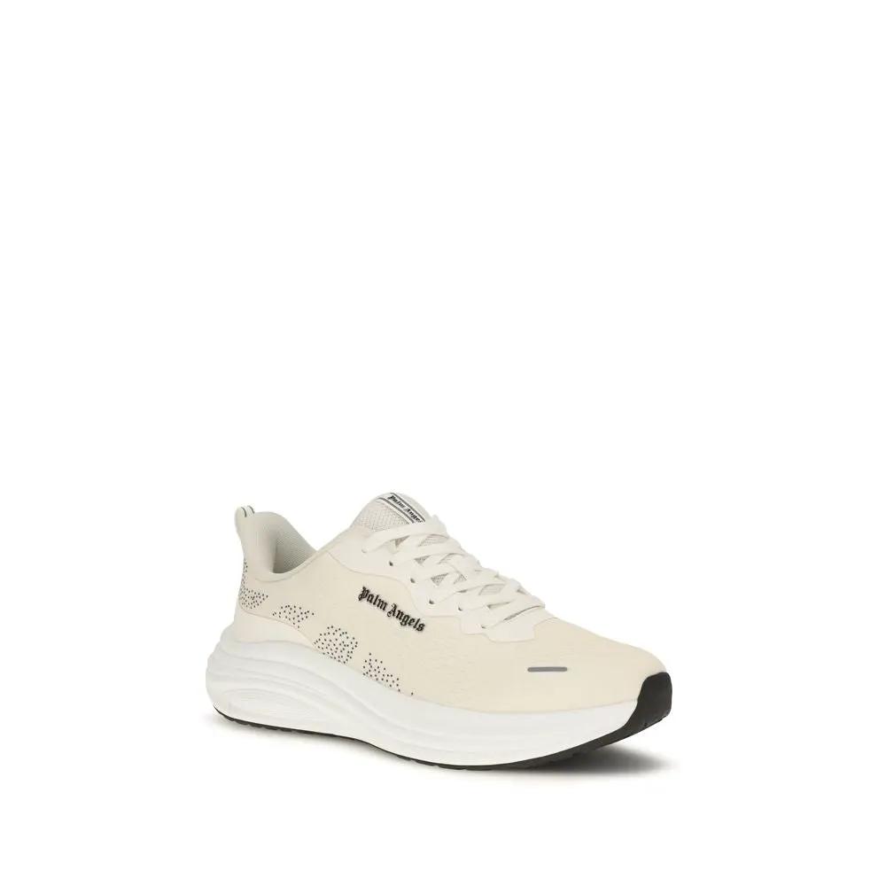 Palm Angels Sample Sale | Palm Angels Beige Fabric Low Top Sneakers - | Designer outlet