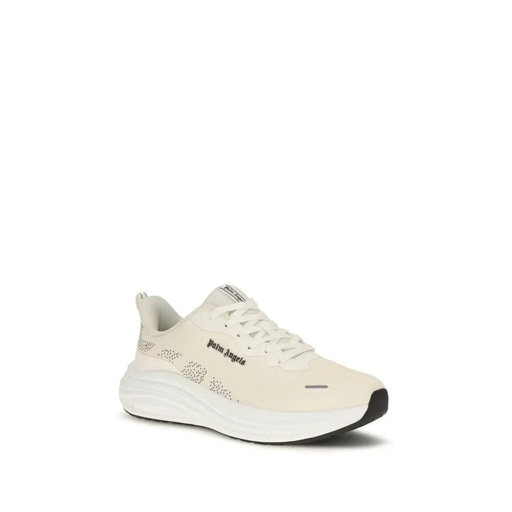 Palm Angels Sample Sale | Palm Angels Beige Fabric Low Top Sneakers - | Designer outlet