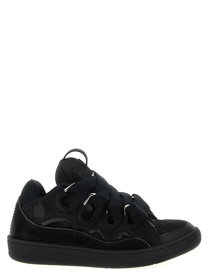 Lanvin Sample Sale | Lanvin Black Calfskin Sneakers - | Designer outlet