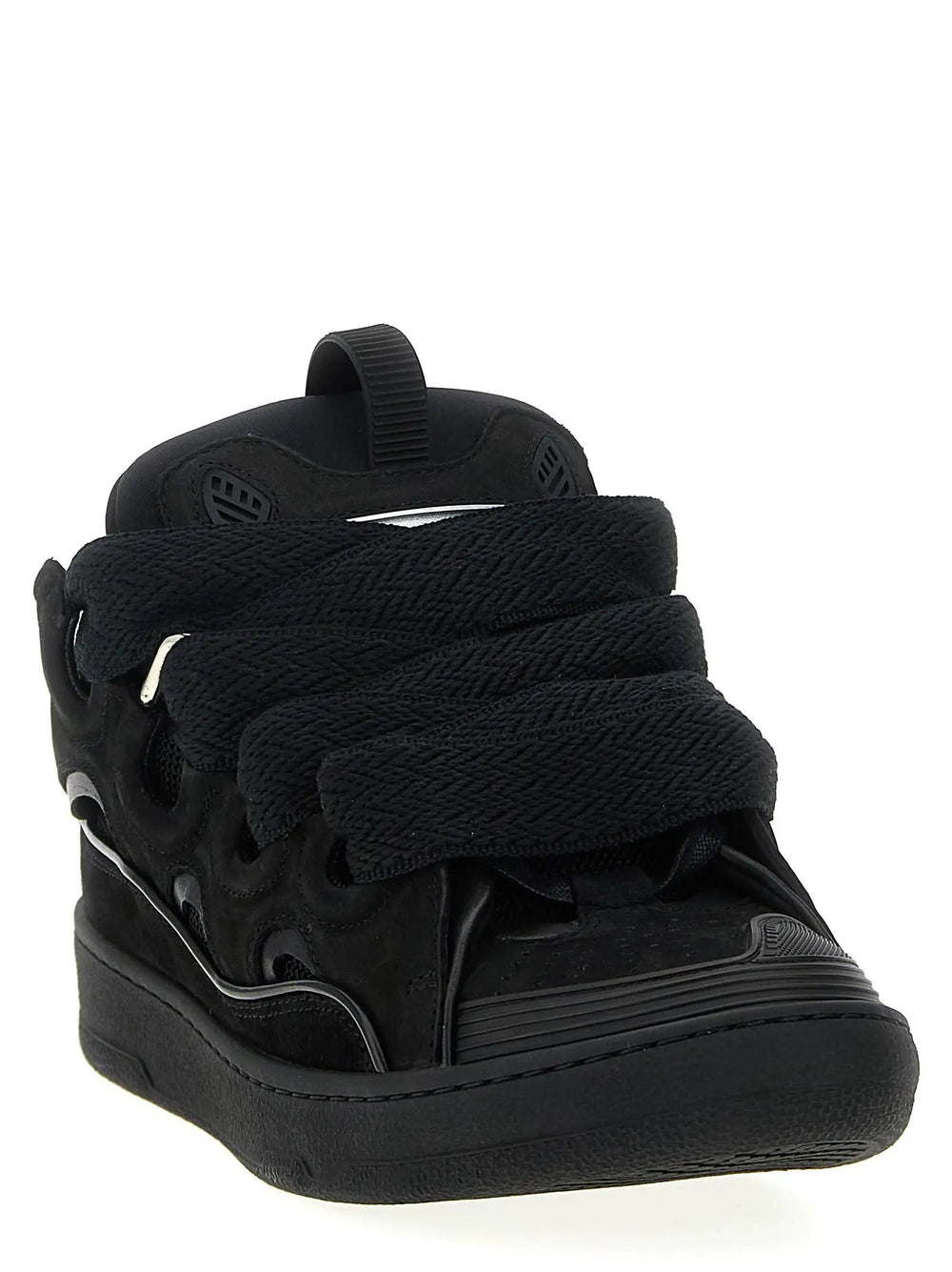 Lanvin Sample Sale | Lanvin Black Calfskin Sneakers - | Designer outlet