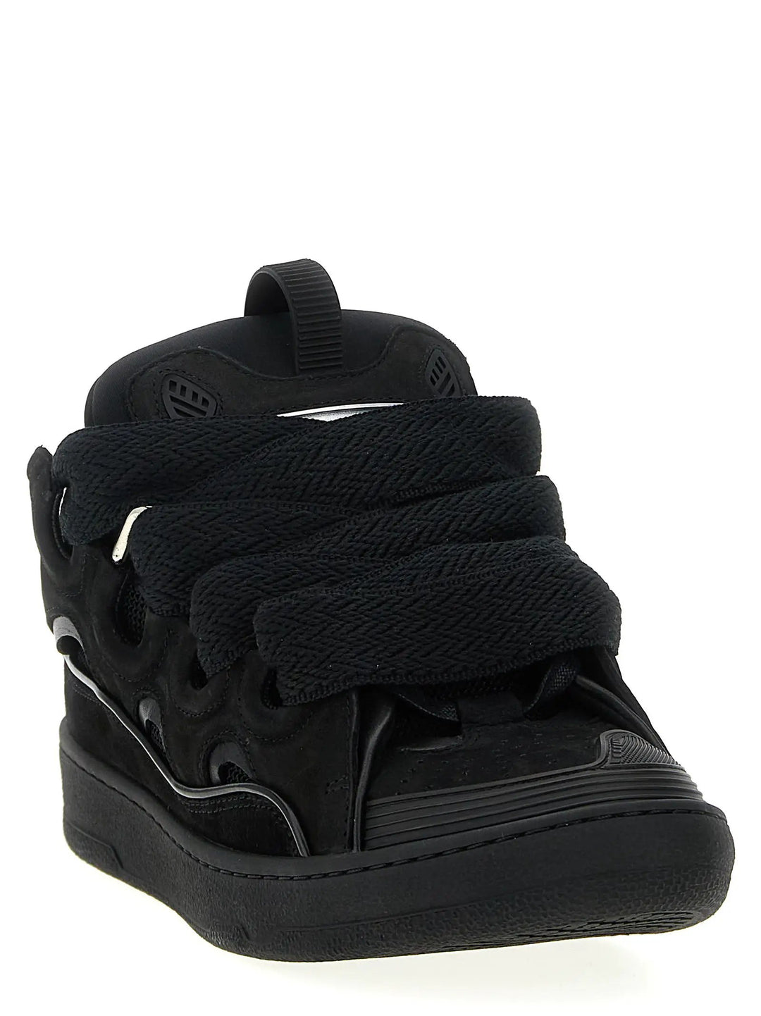 Lanvin Sample Sale | Lanvin Black Calfskin Sneakers - | Designer outlet