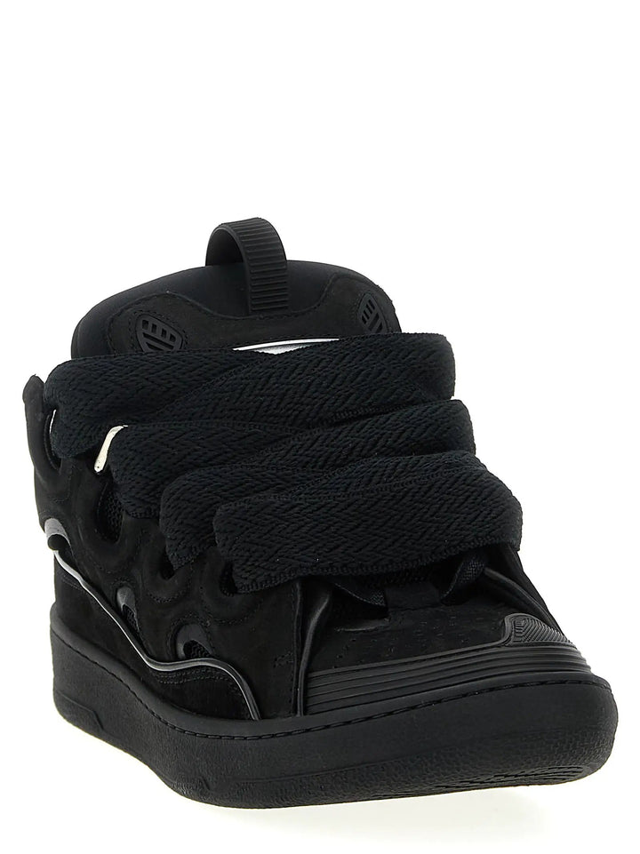Lanvin Sample Sale | Lanvin Black Calfskin Sneakers - | Designer outlet