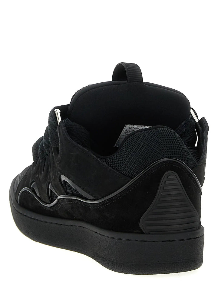 Lanvin Sample Sale | Lanvin Black Calfskin Sneakers - | Designer outlet