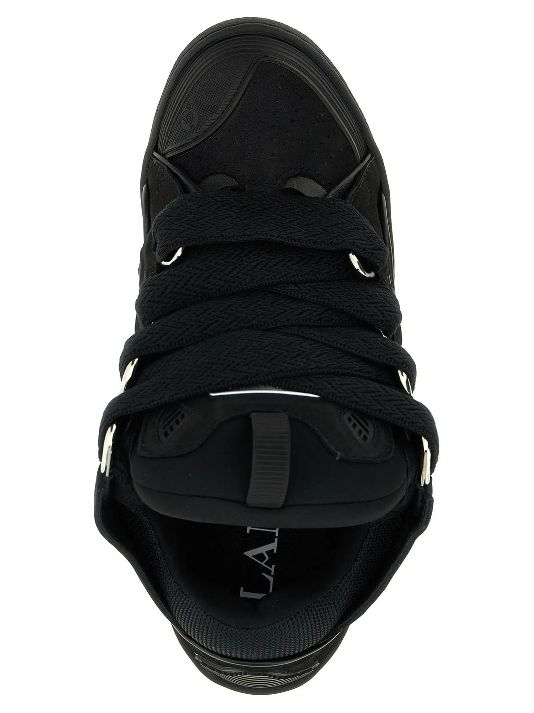 Lanvin Sample Sale | Lanvin Black Calfskin Sneakers - | Designer outlet