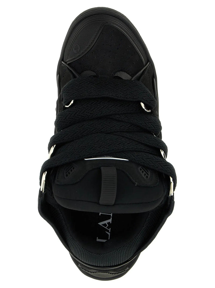 Lanvin Sample Sale | Lanvin Black Calfskin Sneakers - | Designer outlet