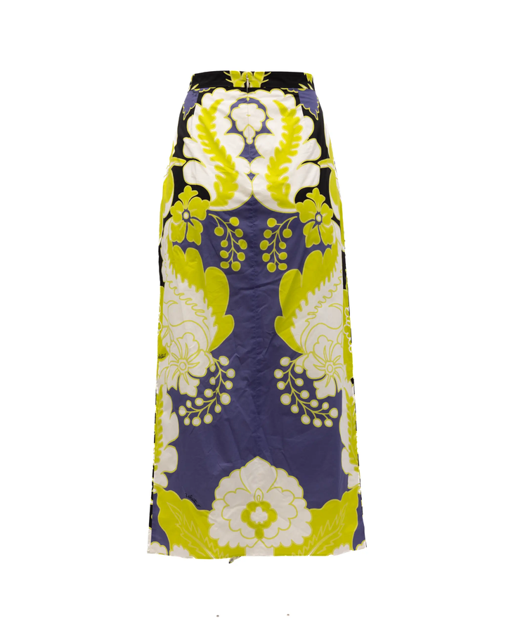 Valentino Garavani Sample Sale | Valentino Garavani Women Floral Skirt in Black, Lime Green, White Details - | Designer outlet