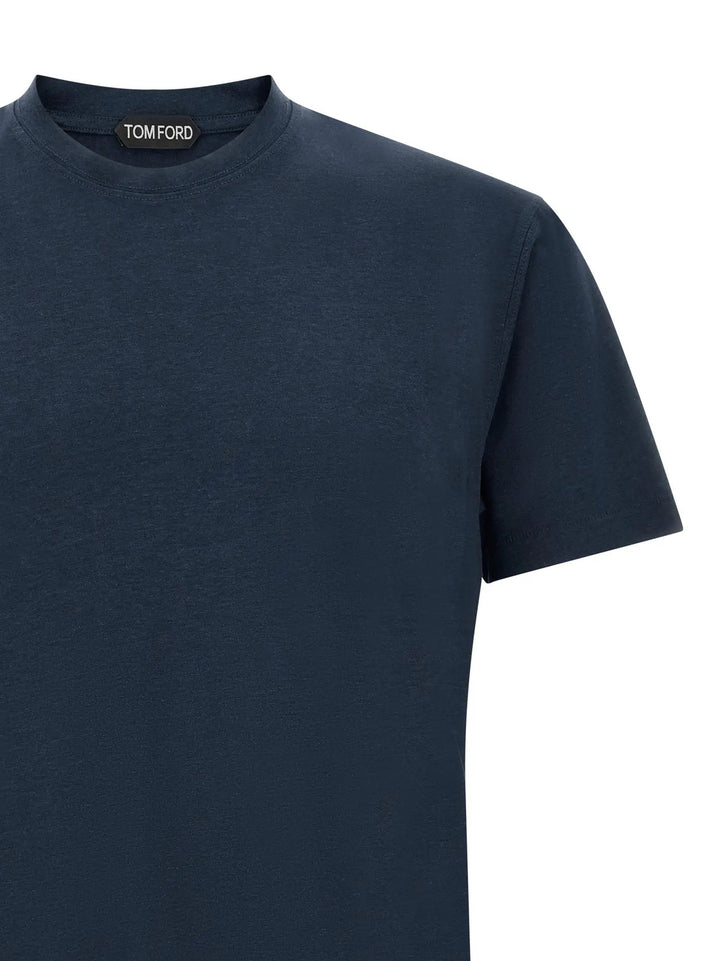 Tom Ford Sample Sale | Tom Ford Blue Lyocell T-Shirt - | Designer outlet