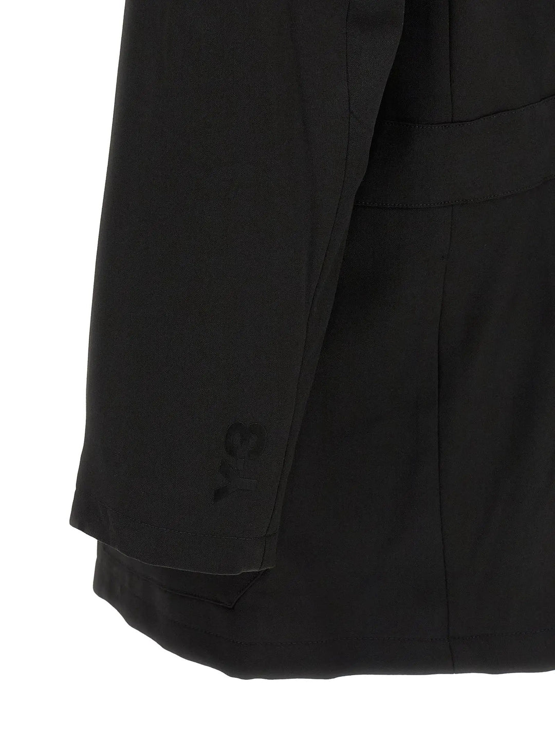 Y-3 Sample Sale | Y-3 Black Wool Full-Length Jacket - | Designer outlet