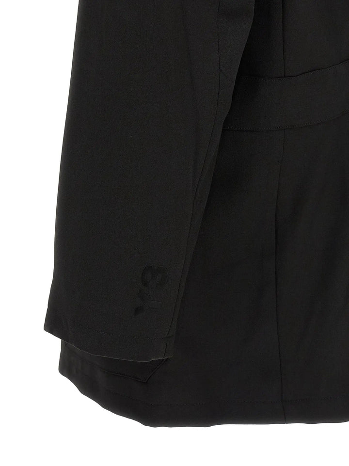 Y-3 Sample Sale | Y-3 Black Wool Full-Length Jacket - | Designer outlet