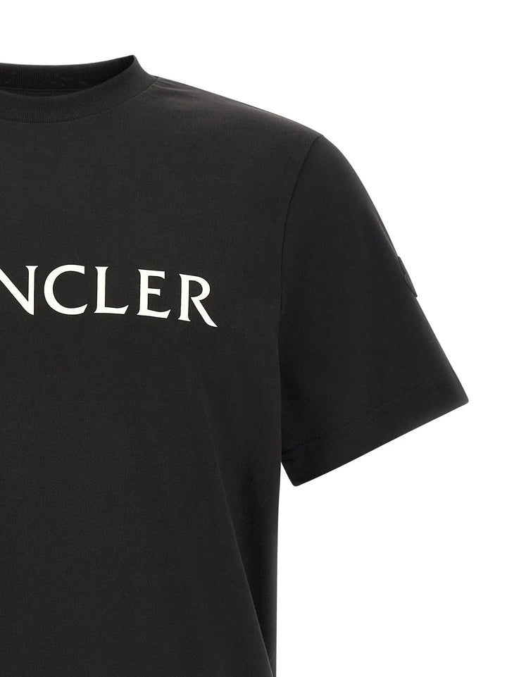 Moncler Sample Sale | Moncler Black Cotton T-Shirt - | Designer outlet
