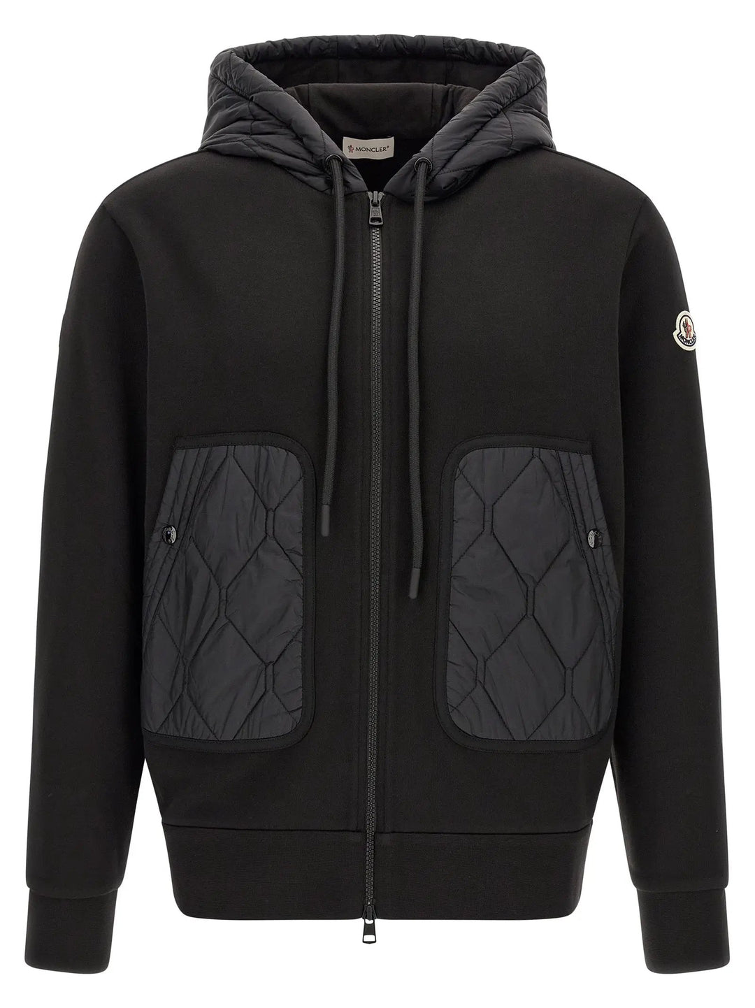 Moncler Sample Sale | Moncler Black Polyamide Cardigan - | Designer outlet