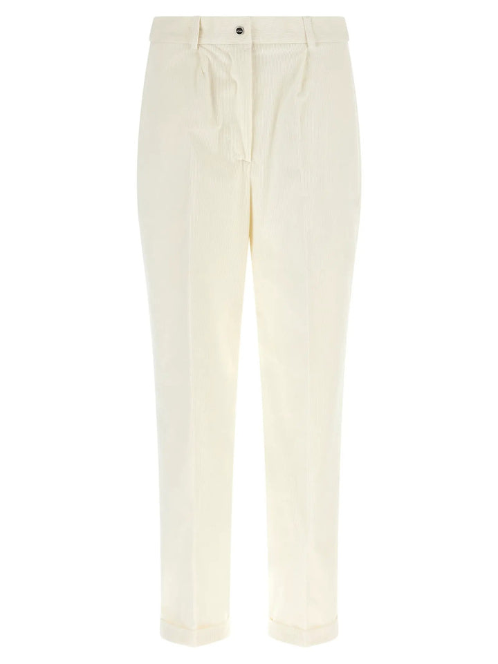 Kiton Sample Sale | Kiton White Cotton Casual Pants - | Designer outlet