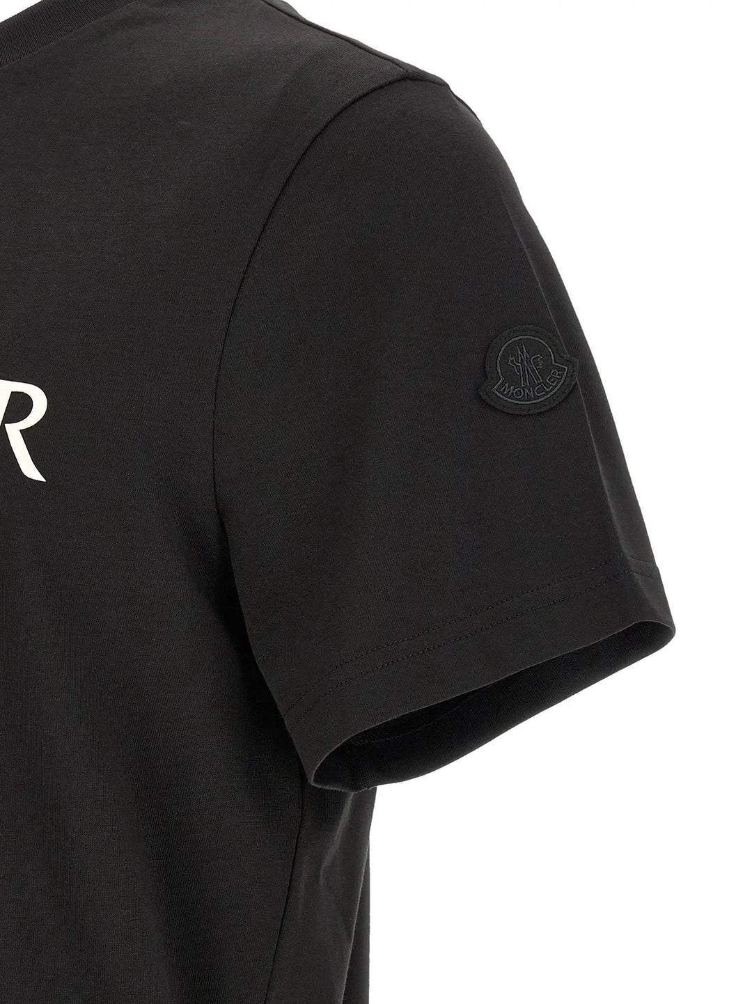 Moncler Sample Sale | Moncler Black Cotton T-Shirt - | Designer outlet