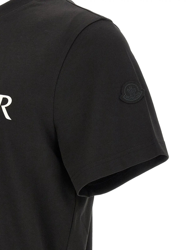 Moncler Sample Sale | Moncler Black Cotton T-Shirt - | Designer outlet