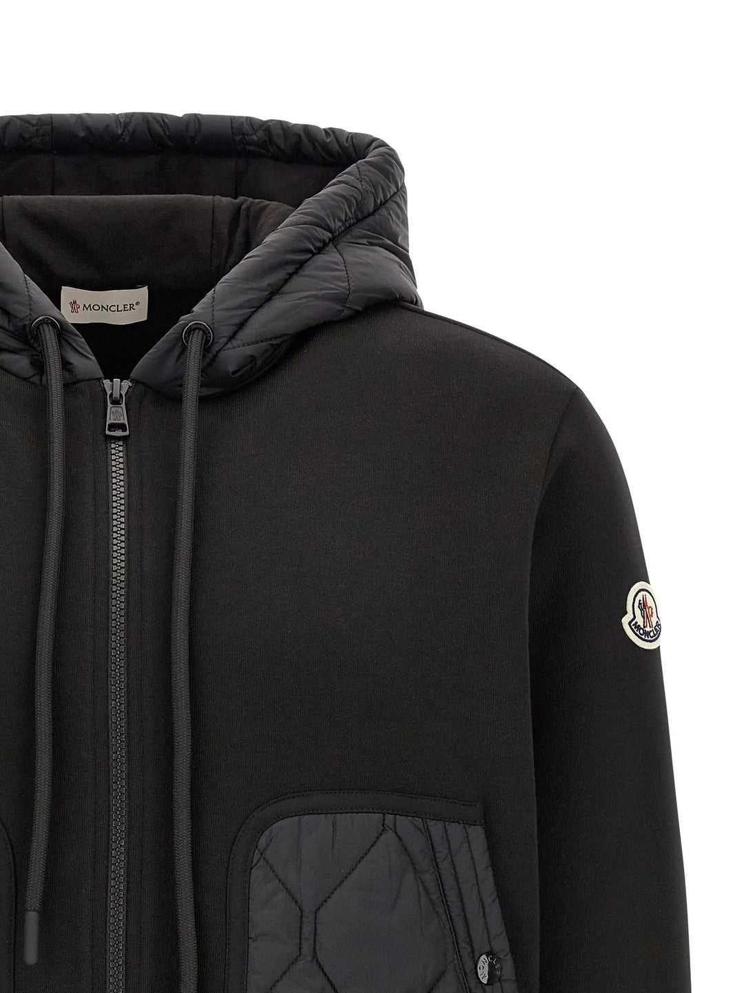Moncler Sample Sale | Moncler Black Polyamide Cardigan - | Designer outlet