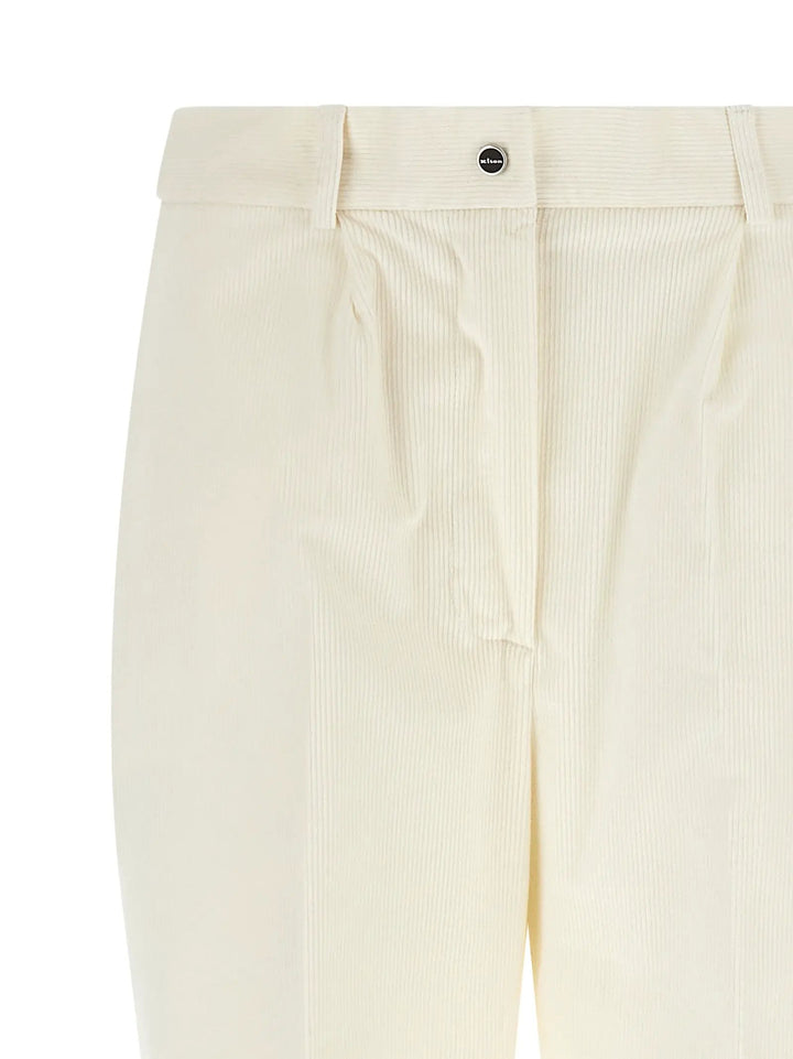 Kiton Sample Sale | Kiton White Cotton Casual Pants - | Designer outlet