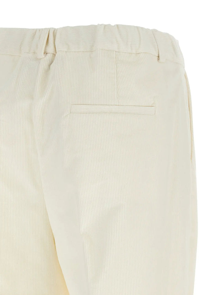 Kiton Sample Sale | Kiton White Cotton Casual Pants - | Designer outlet