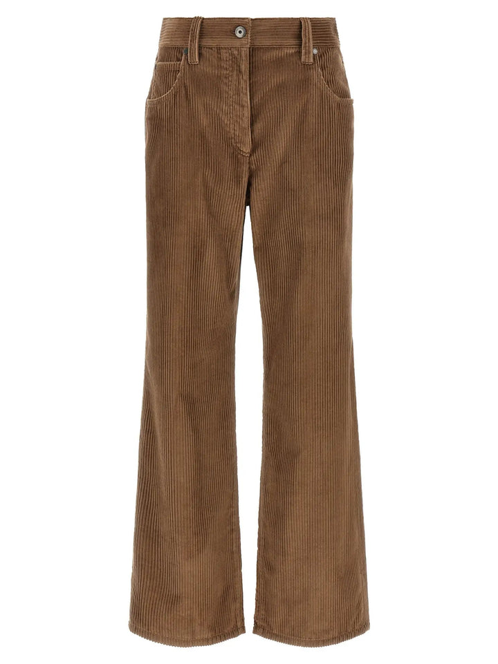 Brunello Cucinelli Sample Sale | Brunello Cucinelli Brown Cotton Casual Pants - | Designer outlet