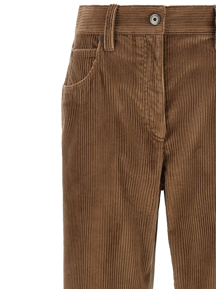 Brunello Cucinelli Sample Sale | Brunello Cucinelli Brown Cotton Casual Pants - | Designer outlet