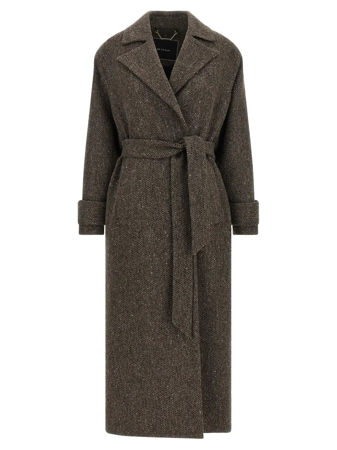 Kiton Sample Sale | Kiton Brown Virgin Wool Coat - | Designer outlet