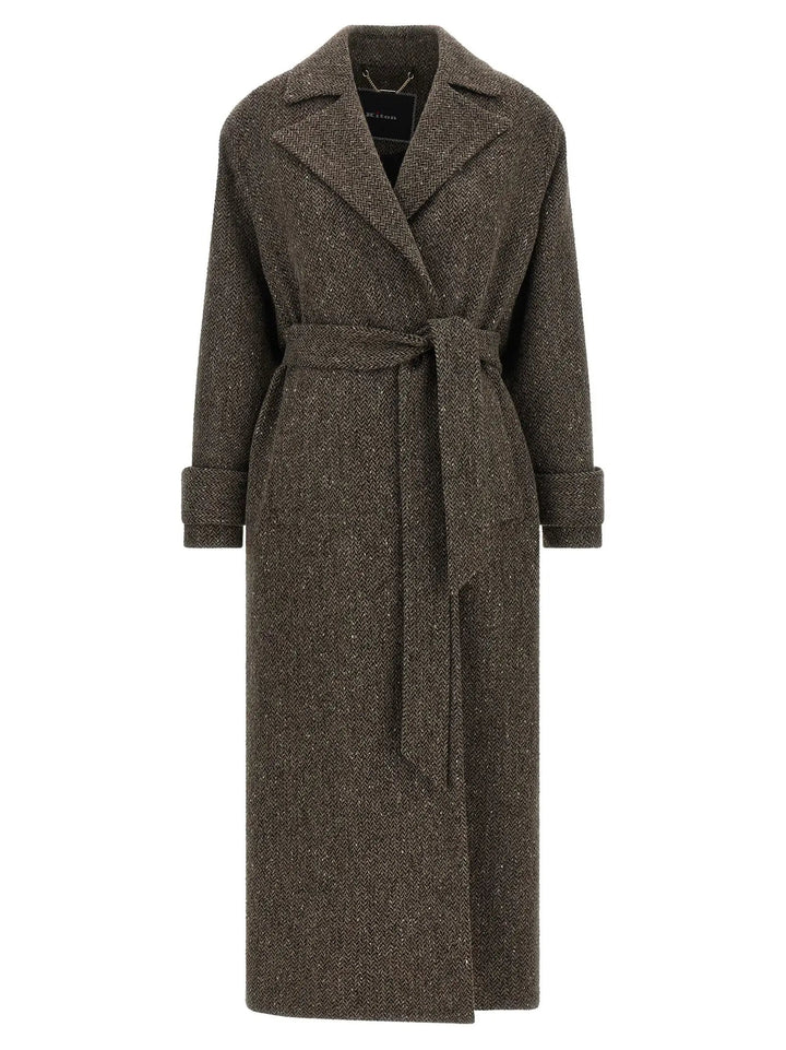 Kiton Sample Sale | Kiton Brown Virgin Wool Coat - | Designer outlet