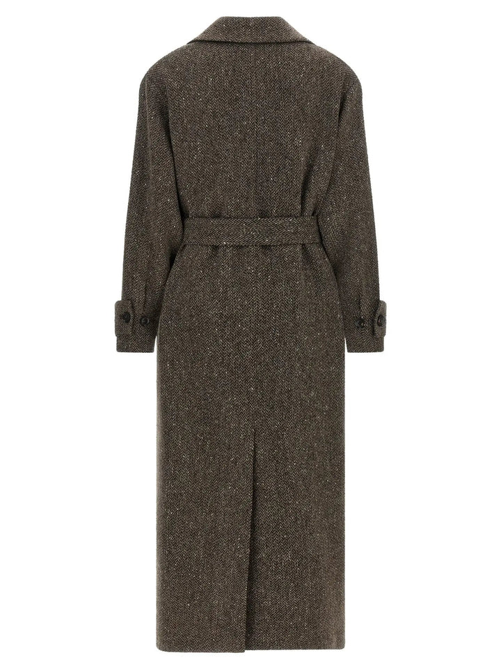 Kiton Sample Sale | Kiton Brown Virgin Wool Coat - | Designer outlet