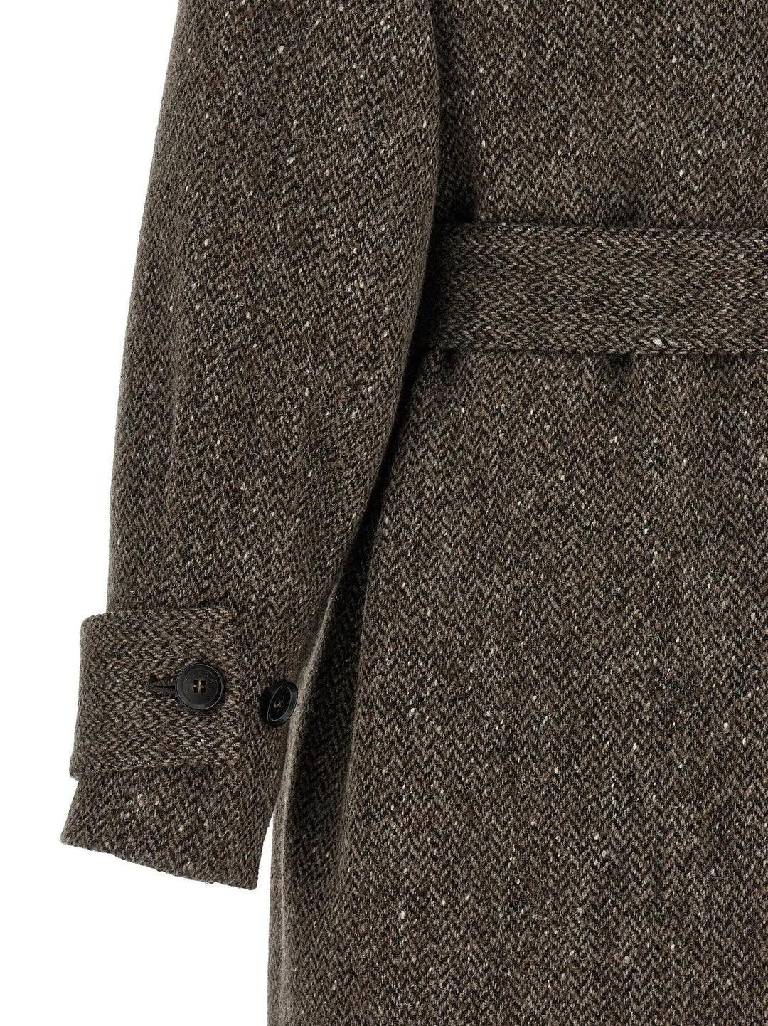 Kiton Sample Sale | Kiton Brown Virgin Wool Coat - | Designer outlet
