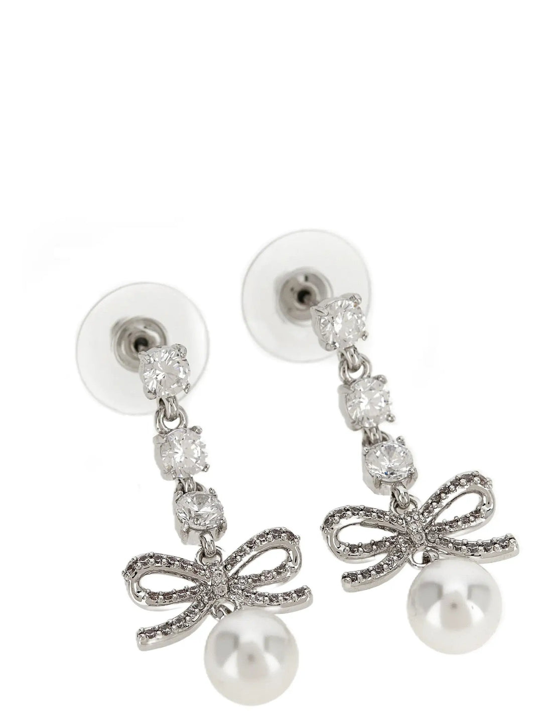 Self-Portrait Sample Sale | Self-Portrait Silver Brass Earrings - | Designer outlet