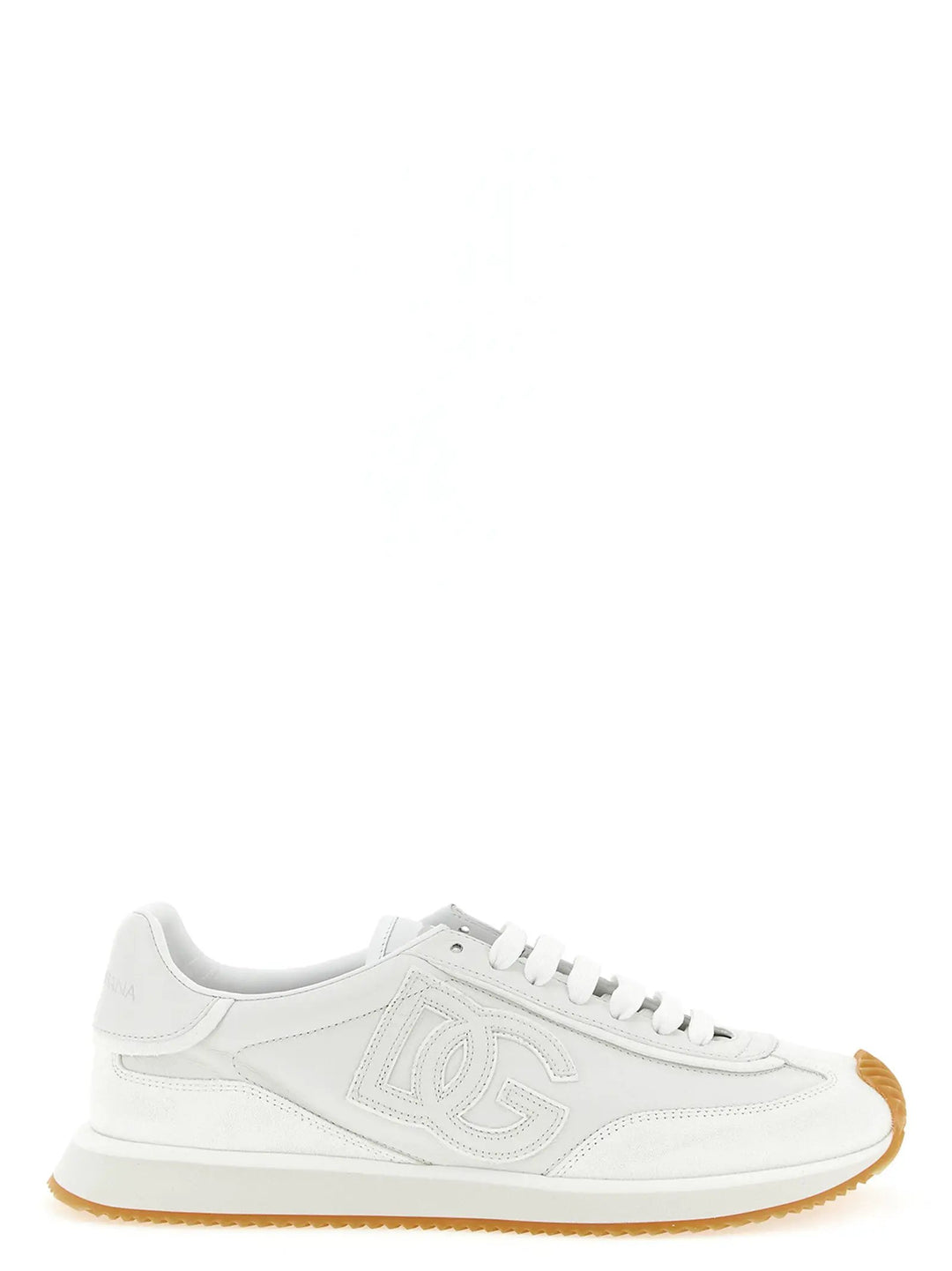 Dolce & Gabbana Sample Sale | Dolce & Gabbana White Calfskin Low Top Sneakers - | Designer outlet